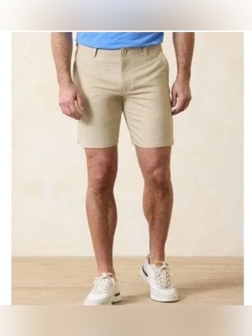 Tommy Bahama On Par Men’s Golf Shorts Khaki Beige Classic Fit Size 35